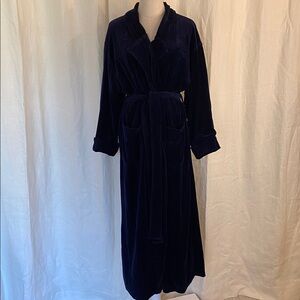 Victoria’s Secret Country Velvet and Tartan Plaid Full Length Robe